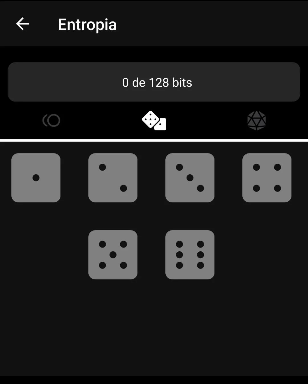 Passo 6 para criar carteira de Bitcoin: Gerar aleatoriedade com dados