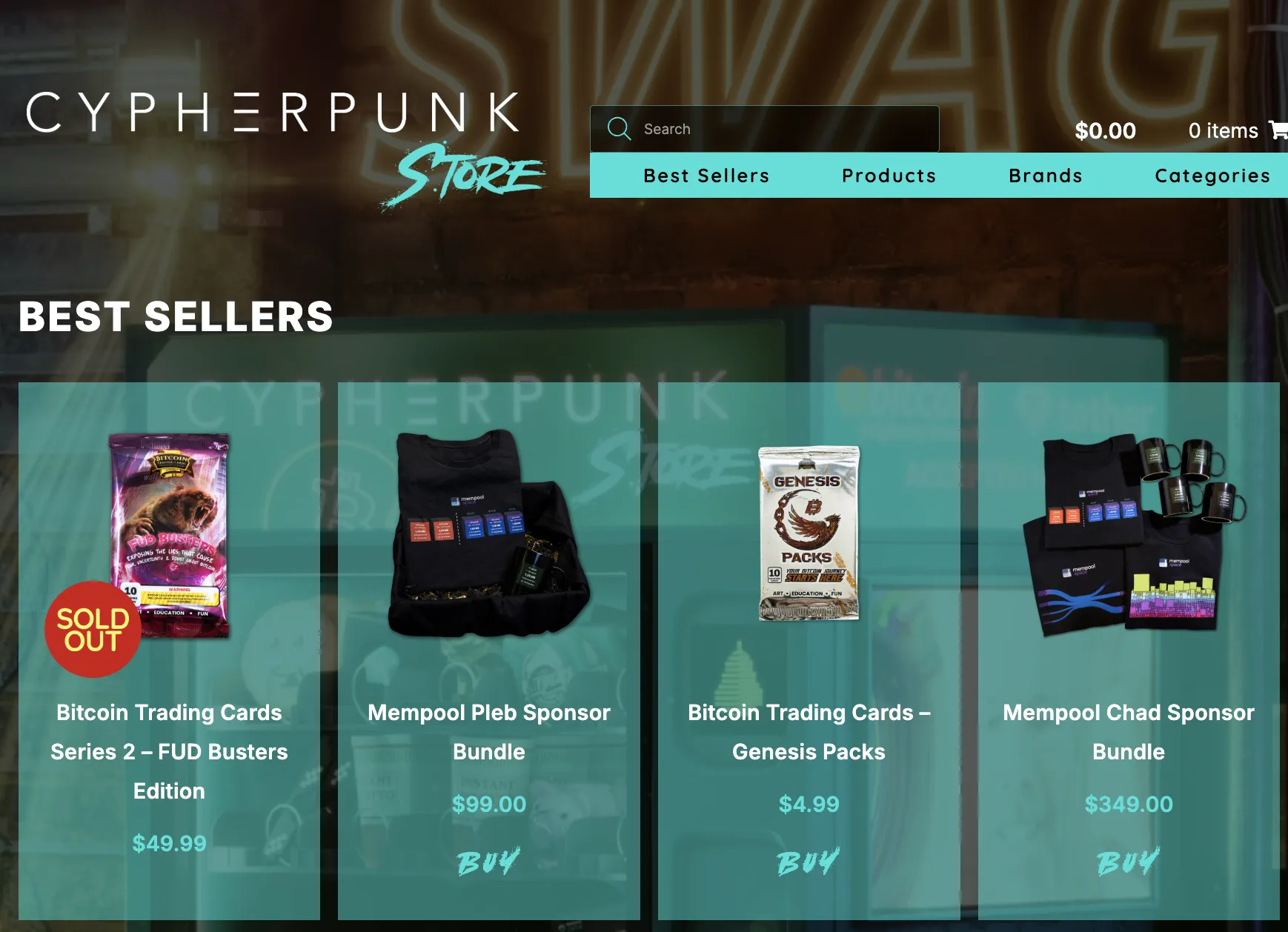 Escultura do símbolo do Bitcoin