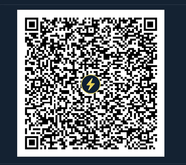QR code para pagamento de swap no Boltz exchange